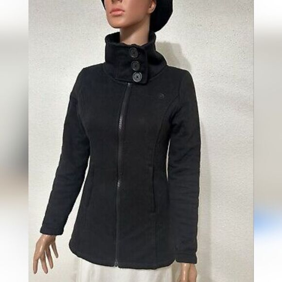 The North Face Fleece Lined Quilted Sweatshirt Jacket Women's Size S - Picture 1 of 13